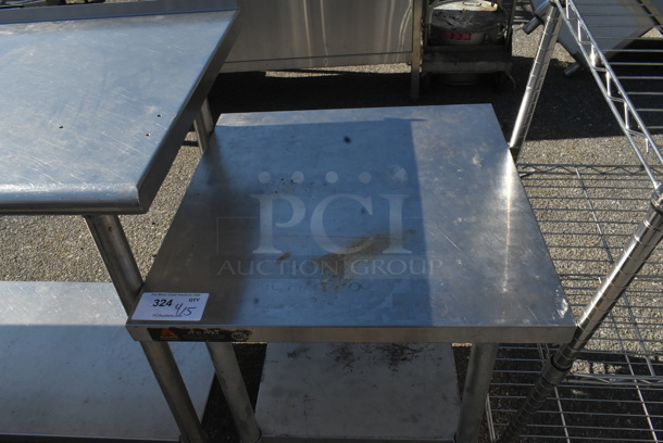 Stainless Steel Equipment Stand w/ Metal Under Shelf. - Image 2 of 3