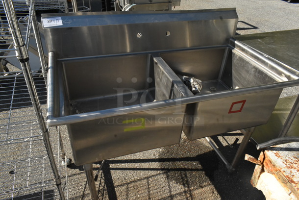 Stainless Steel Commercial 2 Bay Sink. Bays 23x23x12 - Image 1 of 4