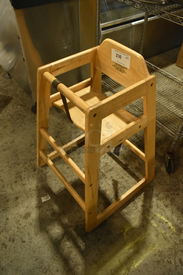 Winco Wooden High Chair.  - Image 2 of 5