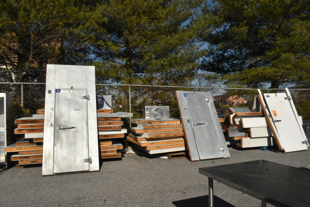 3 Walk In Boxes; 2 Kolpak That Make One 10'x16' Combo Box and 1 10'x16' Vollrath w/ TPLP107MAS1DR8-ESP 115 Volt, 1 Phase Evaporator Fan and LET090BKOLK 208-230 volts, 1 Phase Evaporator Fan. 3 Times Your Bid! - Image 1 of 12