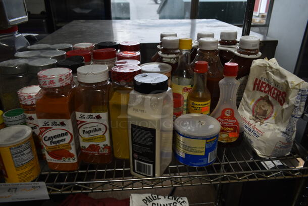 ALL ONE MONEY! Metro Lot of Various Items Including Aluminum Pans, Seasonings, Tape, ion Vacuum and Utensils. Does Not Include Shelving Unit.  - Image 4 of 12