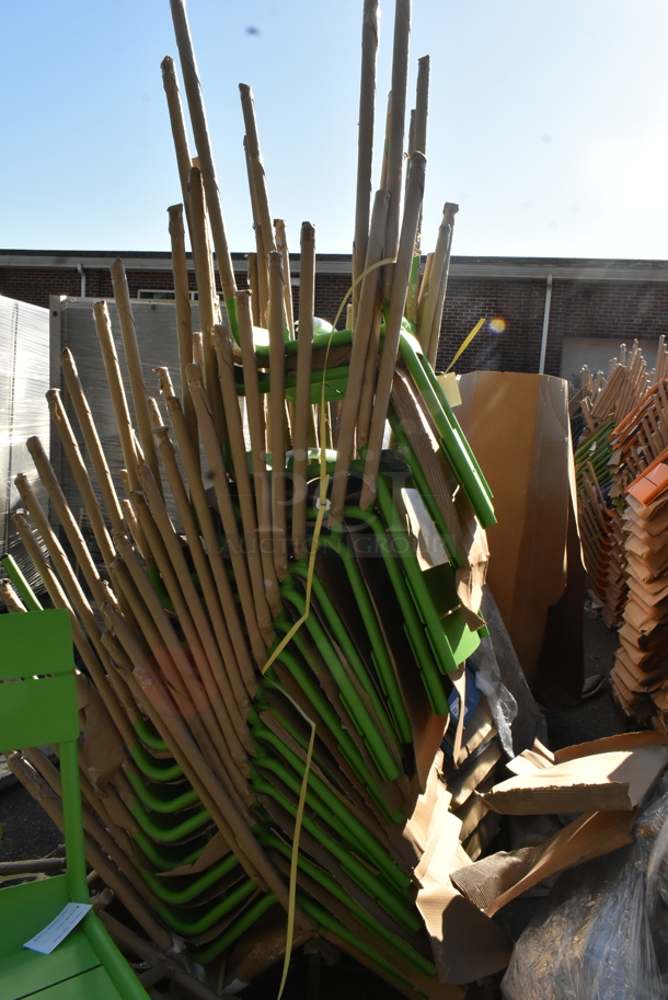 147 BRAND NEW! BFM Seating PH812BLM Green Bar Height Chairs. 147 Times Your Bid! - Image 3 of 11