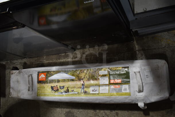 10'x10' Straight Leg Simple Push Canopy in Bag - Image 1 of 5