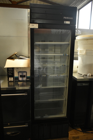 2019 Habco SE18 Metal Commercial Single Door Reach In Cooler Merchandiser w/ Poly Coated Racks. 115 Volts, 1 Phase. Tested and Working!