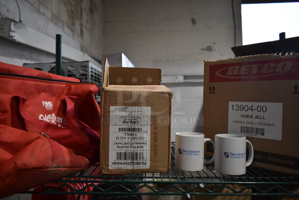 ALL ONE MONEY! Metro Lot of Various Items Including Cutting Boards, Metal Stock Pots, Mugs, Heater and Cleaner. Does Not Include Shelving Unit.  - Image 2 of 12