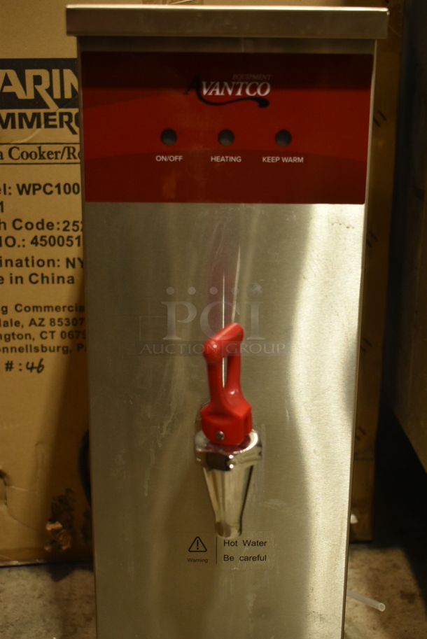 BRAND NEW SCRATCH AND DENT! Avantco 177HWDA2 Stainless Steel Commercial Countertop 2 Gallon Hot Water Dispenser. No Drip Tray. 120 Volts, 1 Phase. - Image 3 of 6