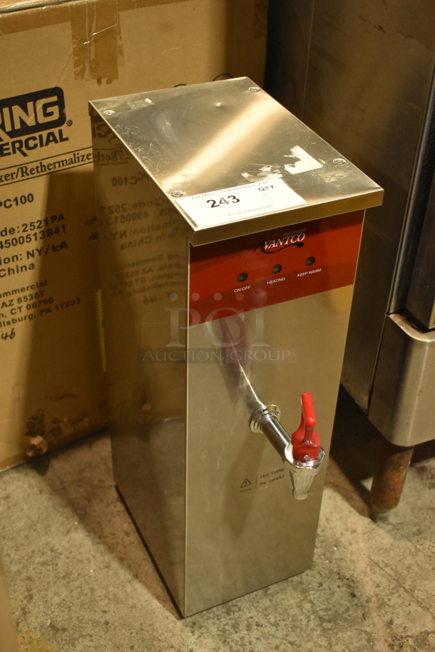 BRAND NEW SCRATCH AND DENT! Avantco 177HWDA2 Stainless Steel Commercial Countertop 2 Gallon Hot Water Dispenser. No Drip Tray. 120 Volts, 1 Phase. - Image 4 of 6
