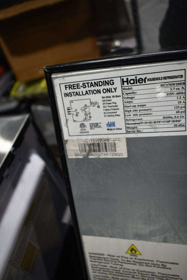 Haier HC17SW20RB Mini Cooler. 115 Volts, 1 Phase. Tested and Working! - Image 6 of 6