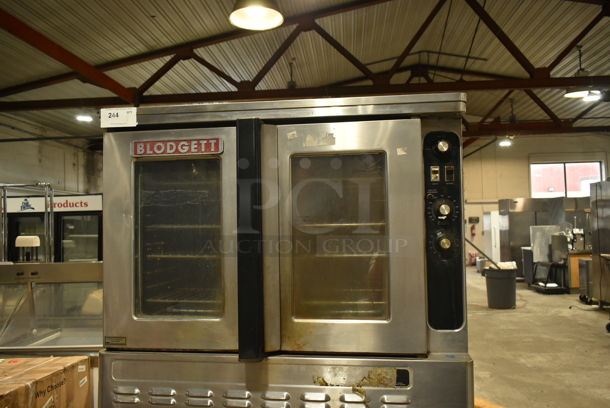 2 Blodgett Stainless Steel Commercial Natural Gas Powered Full Size Convection Ovens w/ View Through Doors, Metal Oven Racks and Thermostatic Controls. 2 Times Your Bid! - Image 2 of 8