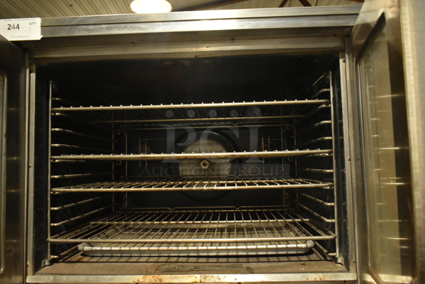 2 Blodgett Stainless Steel Commercial Natural Gas Powered Full Size Convection Ovens w/ View Through Doors, Metal Oven Racks and Thermostatic Controls. 2 Times Your Bid! - Image 5 of 8