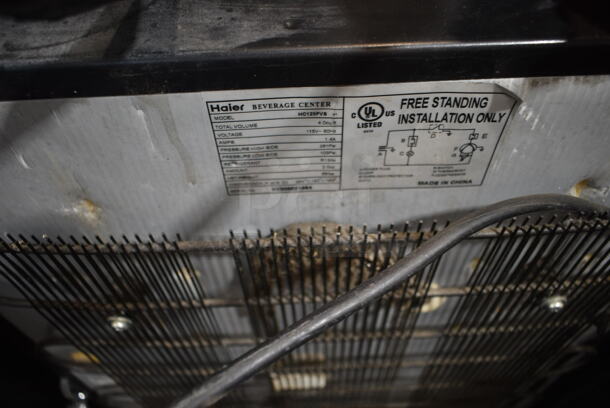 Haier HC125FVS Metal Single Door Mini Cooler Merchandiser. 115 Volts, 1 Phase. Tested and Working! - Image 3 of 3