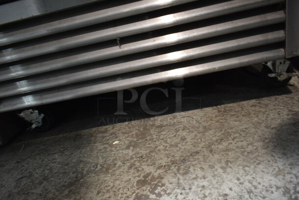 2015 True T-35 Stainless Steel Commercial 2 Door Reach In Cooler w/ Poly Coated Racks on Commercial Casters. 115 Volts, 1 Phase. Tested and Working! - Image 4 of 5