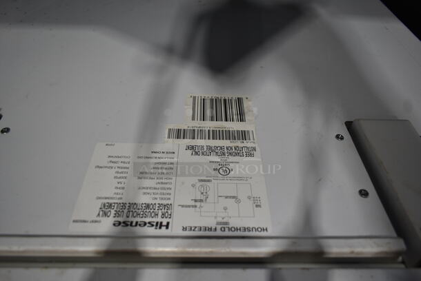Hisense WFC050M6XWD Metal Chest Freezer. 115 Volts, 1 Phase. Tested and Working! - Image 3 of 4