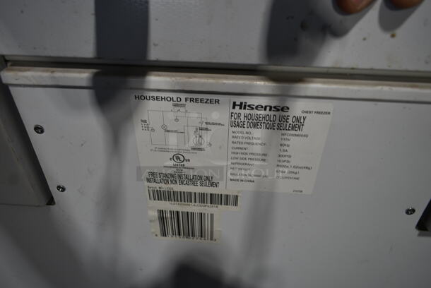 Hisense WFC050M6XWD Metal Chest Freezer. 115 Volts, 1 Phase. Tested and Working! - Image 4 of 4