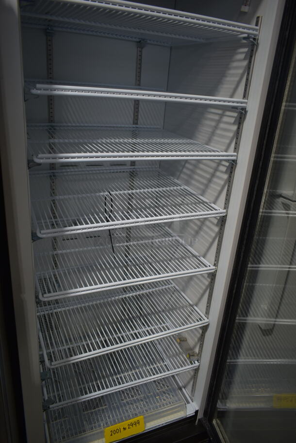 2019 Habco SE18 Metal Commercial Single Door Reach In Cooler Merchandiser w/ Poly Coated Racks. 115 Volts, 1 Phase. Tested and Working! - Image 2 of 3