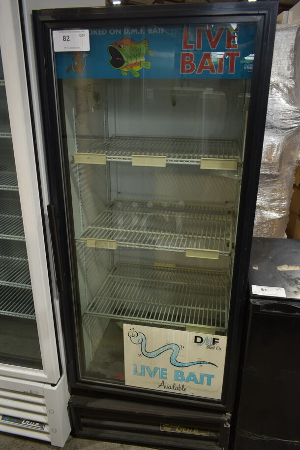 True GDM-12 Metal Commercial Single Door Reach In Cooler Merchandiser w/ Poly Coated Racks. 115 Volts, 1 Phase. Tested and Powers On But Does Not Get Cold - Image 1 of 3