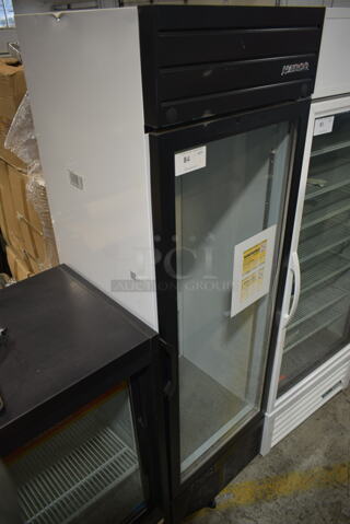 2019 Habco SE18 Metal Commercial Single Door Reach In Cooler Merchandiser. 115 Volts, 1 Phase. Tested and Working!