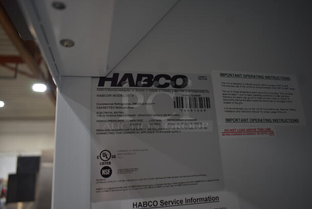 2019 Habco SE18 Metal Commercial Single Door Reach In Cooler Merchandiser. 115 Volts, 1 Phase. Tested and Working! - Image 5 of 5
