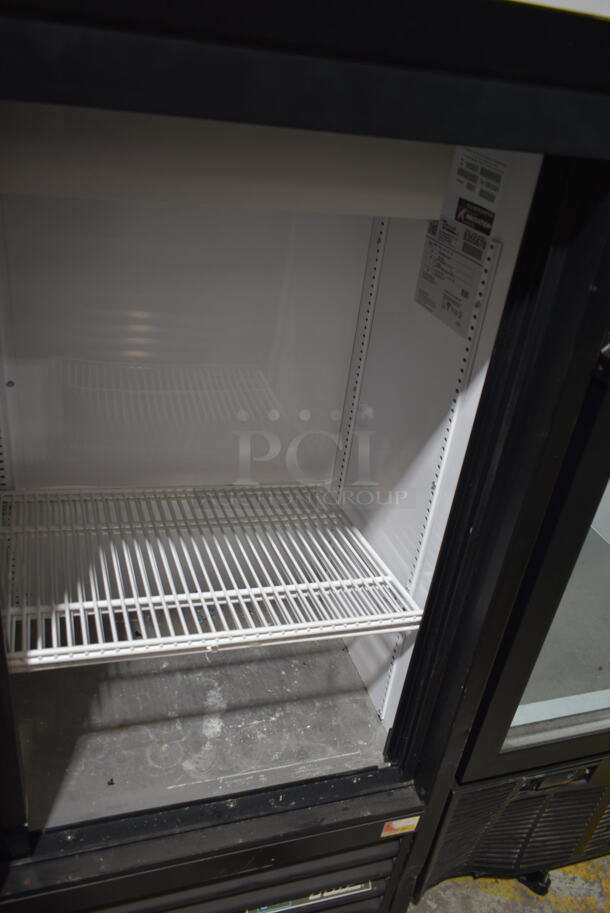 2018 True GDM-41SL-48-HC-LD Metal Commercial 2 Door Reach In Cooler Merchandiser w/ Poly Coated Racks. 115 Volts, 1 Phase. Tested and Working! - Image 2 of 4
