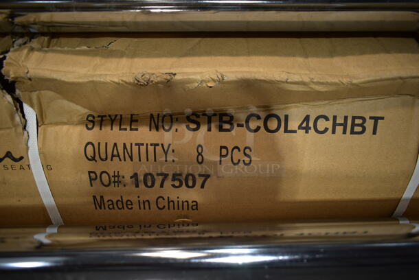 PALLET LOT of 75 BRAND NEW! BFM Seating STB-COL4CHBT Chrome Finish Table Columns. 75 Times Your Bid! - Image 5 of 12