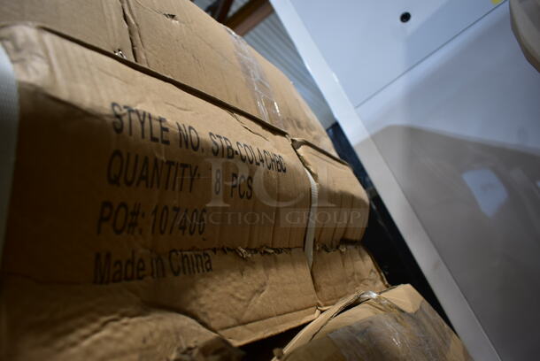 PALLET LOT of 14 Boxes of 8 BRAND NEW! BFM Seating STB-COL4CHBC Chrome Finish Table Base Columns. 14 Times Your Bid! - Image 7 of 9
