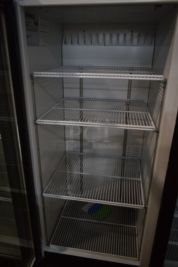 Habco SE12 Metal Commercial Single Door Reach In Cooler Merchandiser w/ Poly Coated Racks. 115 Volts, 1 Phase. Tested and Working! - Image 2 of 3