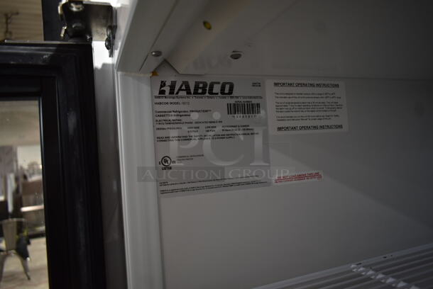 Habco SE12 Metal Commercial Single Door Reach In Cooler Merchandiser w/ Poly Coated Racks. 115 Volts, 1 Phase. Tested and Working! - Image 3 of 3