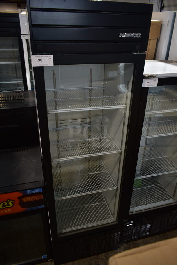2019 Habco SE18 Metal Commercial Single Door Reach In Cooler Merchandiser w/ Poly Coated Racks. 115 Volts, 1 Phase. Tested and Working! - Image 1 of 4