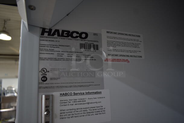 2019 Habco SE18 Metal Commercial Single Door Reach In Cooler Merchandiser w/ Poly Coated Racks. 115 Volts, 1 Phase. Tested and Working! - Image 4 of 4