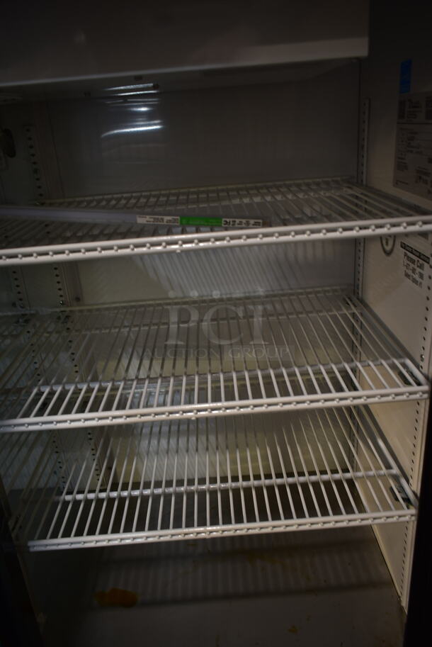 2017 True GDM-41SL-48-HC-LD ENERGY STAR Metal Commercial 2 Door Reach In Cooler Merchandiser w/ Poly Coated Racks. 115 Volts, 1 Phase. Tested and Working! - Image 2 of 6