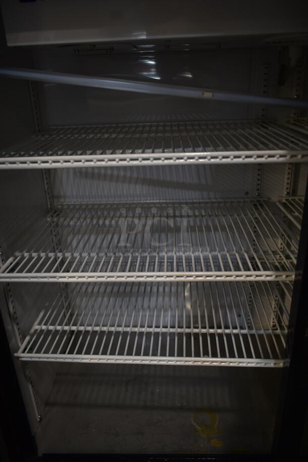 2017 True GDM-41SL-48-HC-LD ENERGY STAR Metal Commercial 2 Door Reach In Cooler Merchandiser w/ Poly Coated Racks. 115 Volts, 1 Phase. Tested and Working! - Image 3 of 6