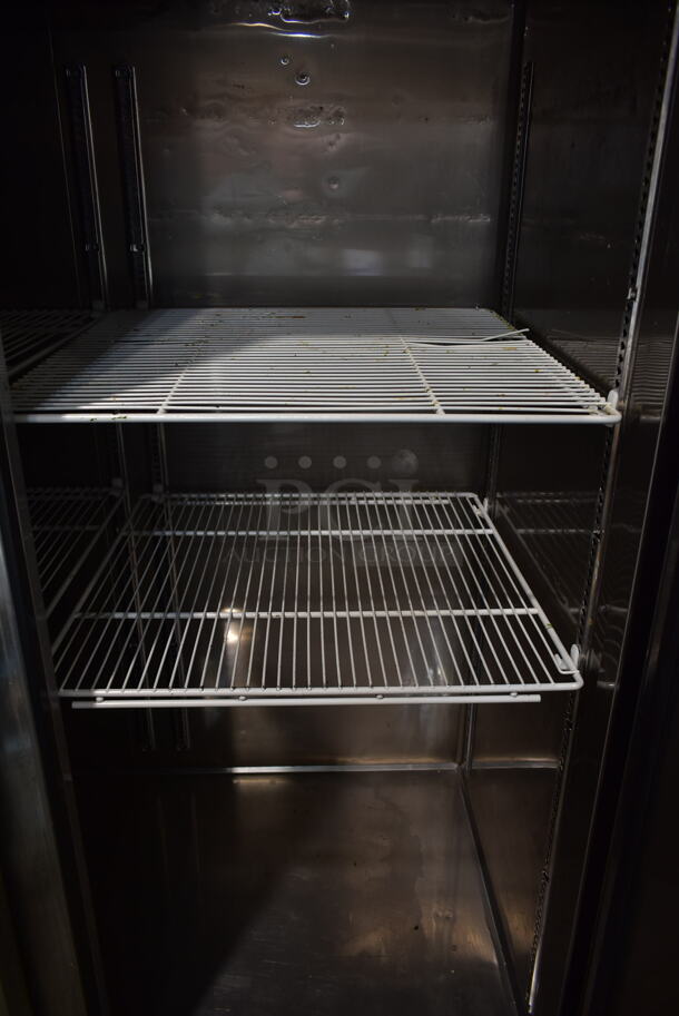 Turbo Air M3F72-3-N Stainless Steel Commercial 3 Door Reach In Freezer w/ Poly Coated Racks on Commercial Casters. 115 Volts, 1 Phase. Tested and Working! - Image 4 of 8