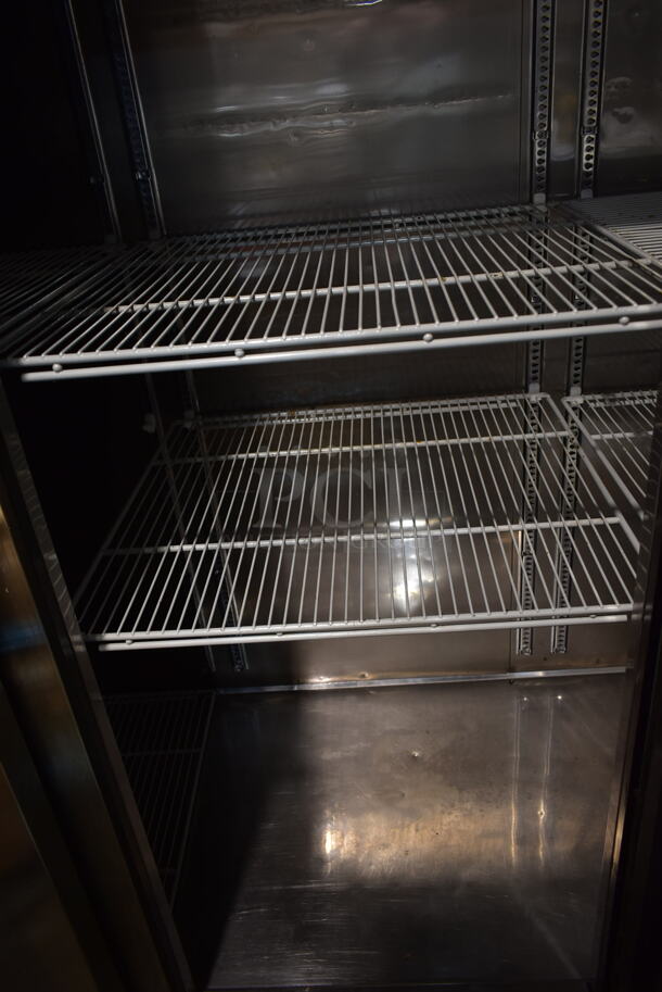 Turbo Air M3F72-3-N Stainless Steel Commercial 3 Door Reach In Freezer w/ Poly Coated Racks on Commercial Casters. 115 Volts, 1 Phase. Tested and Working! - Image 5 of 8