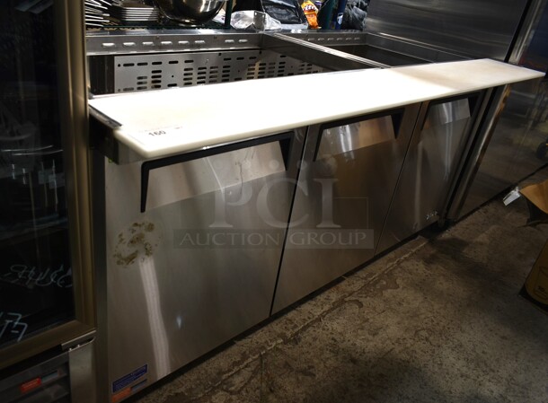 Turbo Air MST-72-30-N Stainless Steel Commercial Prep Table on Commercial Casters. 115 Volts, 1 Phase. Tested and Powers On But Does Not Get Cold - Image 1 of 7