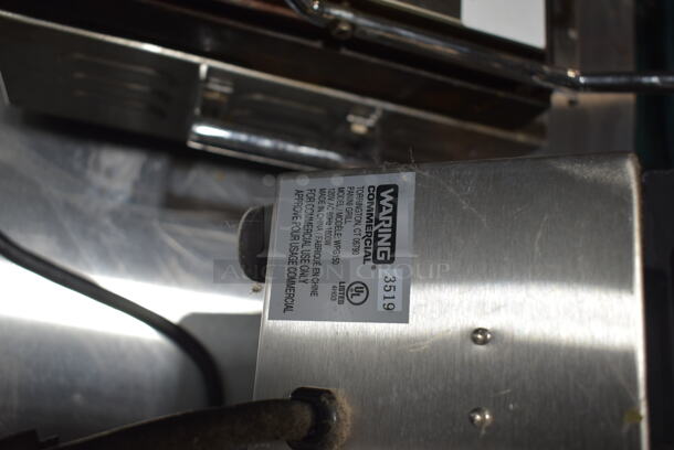 Waring WPG150 Stainless Steel Commercial Countertop Electric Powered Panini Press. 120 Volts, 1 Phase. Tested and Working! - Image 4 of 4
