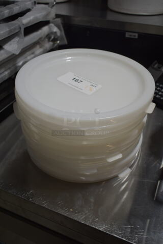 ALL ONE MONEY! Lot of 13 Cambro Poly Round Lids.