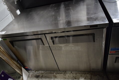 Turbo Air MUR-48-N Stainless Steel Commercial 2 Door Undercounter Cooler. 115 Volts, 1 Phase. Tested and Working!