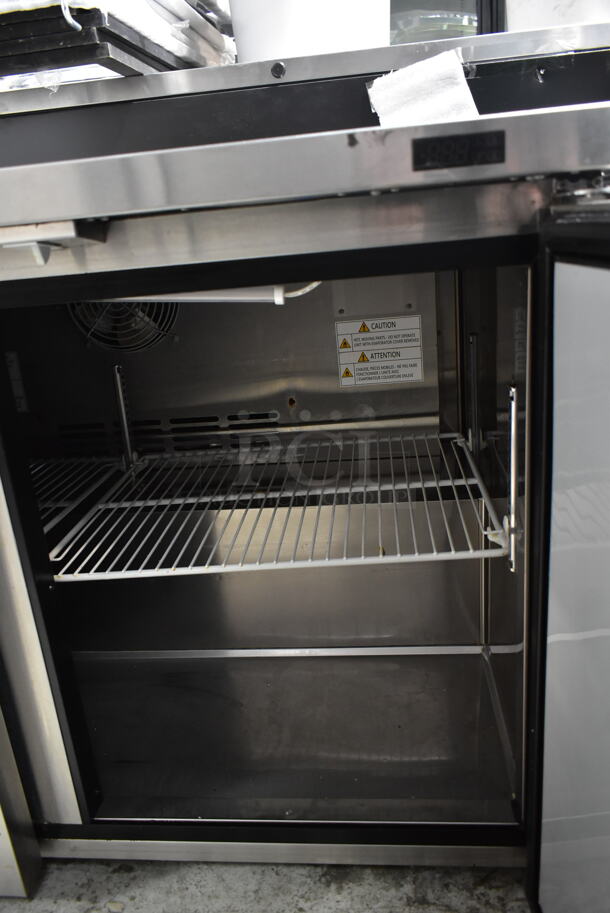 Turbo Air MUR-48-N Stainless Steel Commercial 2 Door Undercounter Cooler. 115 Volts, 1 Phase. Tested and Working! - Image 2 of 4