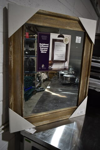 BRAND NEW! Reclaimed Driftwood Supreme Beveled Mirror. 
