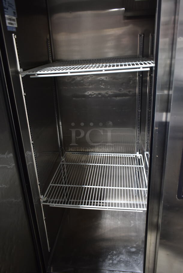 Turbo Air M3R72-3-N Stainless Steel Commercial 3 Door Reach In Cooler w/ Poly Coated Racks on Commercial Casters. 115 Volts, 1 Phase. Tested and Working! - Image 5 of 6