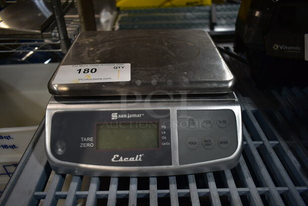 San Jamar Escali SCDGM66 Metal Countertop 66 Pound Capacity Scale. Tested and Working! - Image 1 of 2