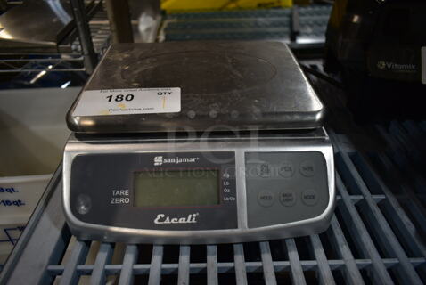 San Jamar Escali SCDGM66 Metal Countertop 66 Pound Capacity Scale. Tested and Working!