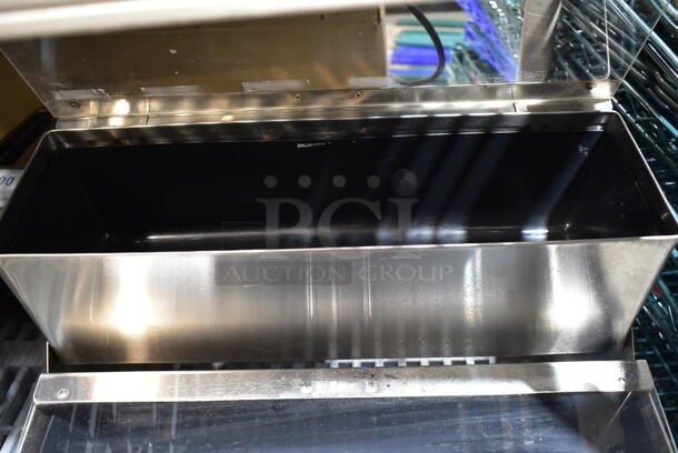 San Jamar Stainless Steel Double Tier Bar Topping Rail.  - Image 3 of 3
