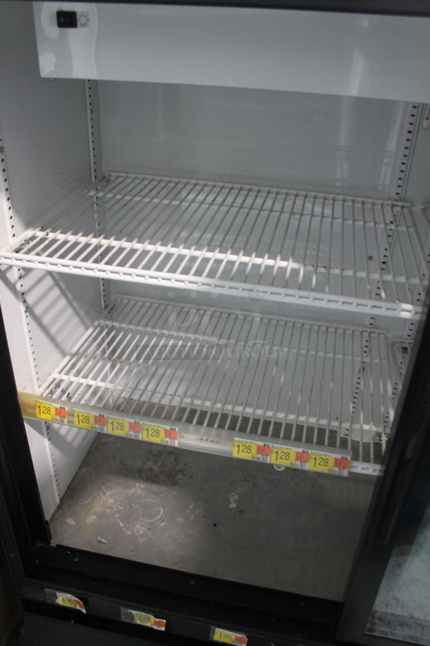2017 True GDM-41SL-48-HC-LD Metal Commercial 2 Door Reach In Cooler Merchandiser w/ Poly Coated Racks. 115 Volts, 1 Phase. Tested and Working! - Image 3 of 5