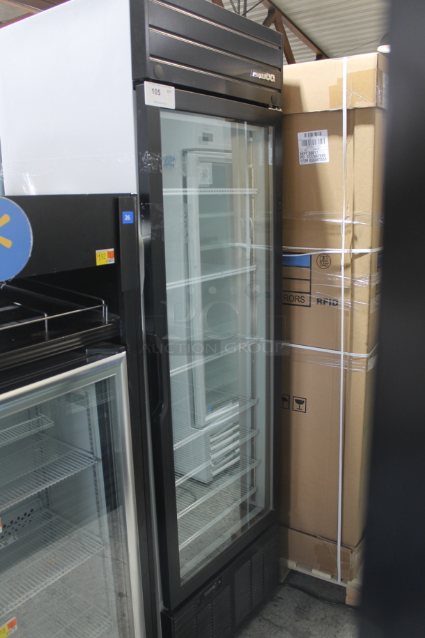2019 Habco SE18 Metal Commercial Single Door Reach In Cooler Merchandiser w/ Poly Coated Racks. 115 Volts, 1 Phase. Tested and Working! - Image 1 of 4