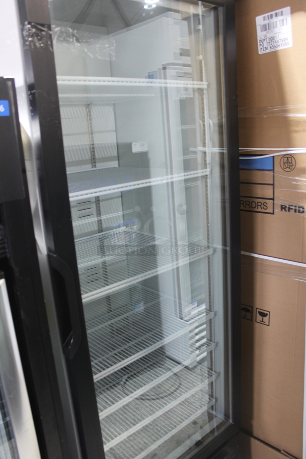 2019 Habco SE18 Metal Commercial Single Door Reach In Cooler Merchandiser w/ Poly Coated Racks. 115 Volts, 1 Phase. Tested and Working! - Image 2 of 4