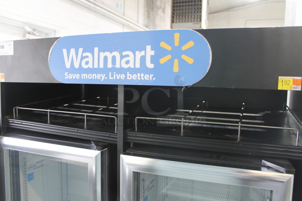 2019 IDW G4-H0234B ENERGY STAR Metal Commercial 2 Door Reach In Cooler Merchandiser w/ Poly Coated Racks. 110-120 Volts, 1 Phase. Tested and Working! - Image 3 of 7