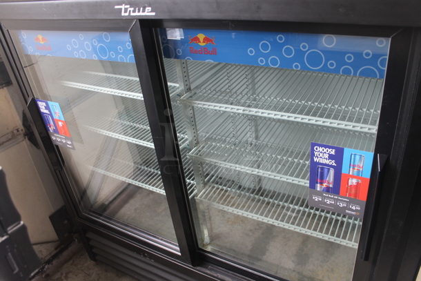 2018 True GDM-41SL-48-HC-LD Metal Commercial 2 Door Reach In Cooler Merchandiser w/ Poly Coated Racks. 115 Volts, 1 Phase. Tested and Working! - Image 2 of 5