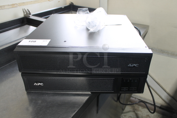2 APC SMX1500RM2UC / SMX48RMBP2U Rack Mount Battery Pack. 2 Times Your Bid! - Image 1 of 5