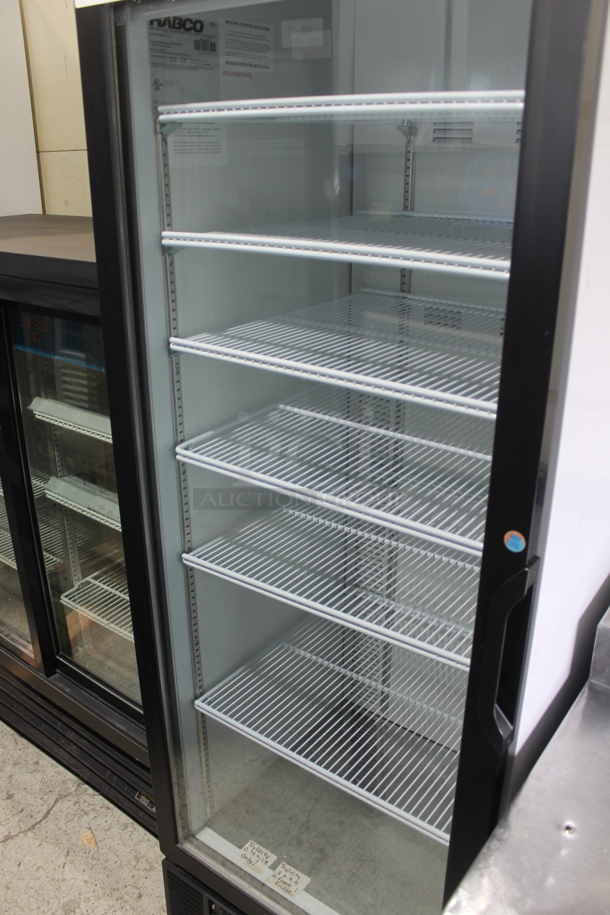 2019 Habco SE18 Metal Commercial Single Door Reach In Cooler Merchandiser w/ Poly Coated Racks. 115 Volts, 1 Phase. Tested and Working! - Image 2 of 4